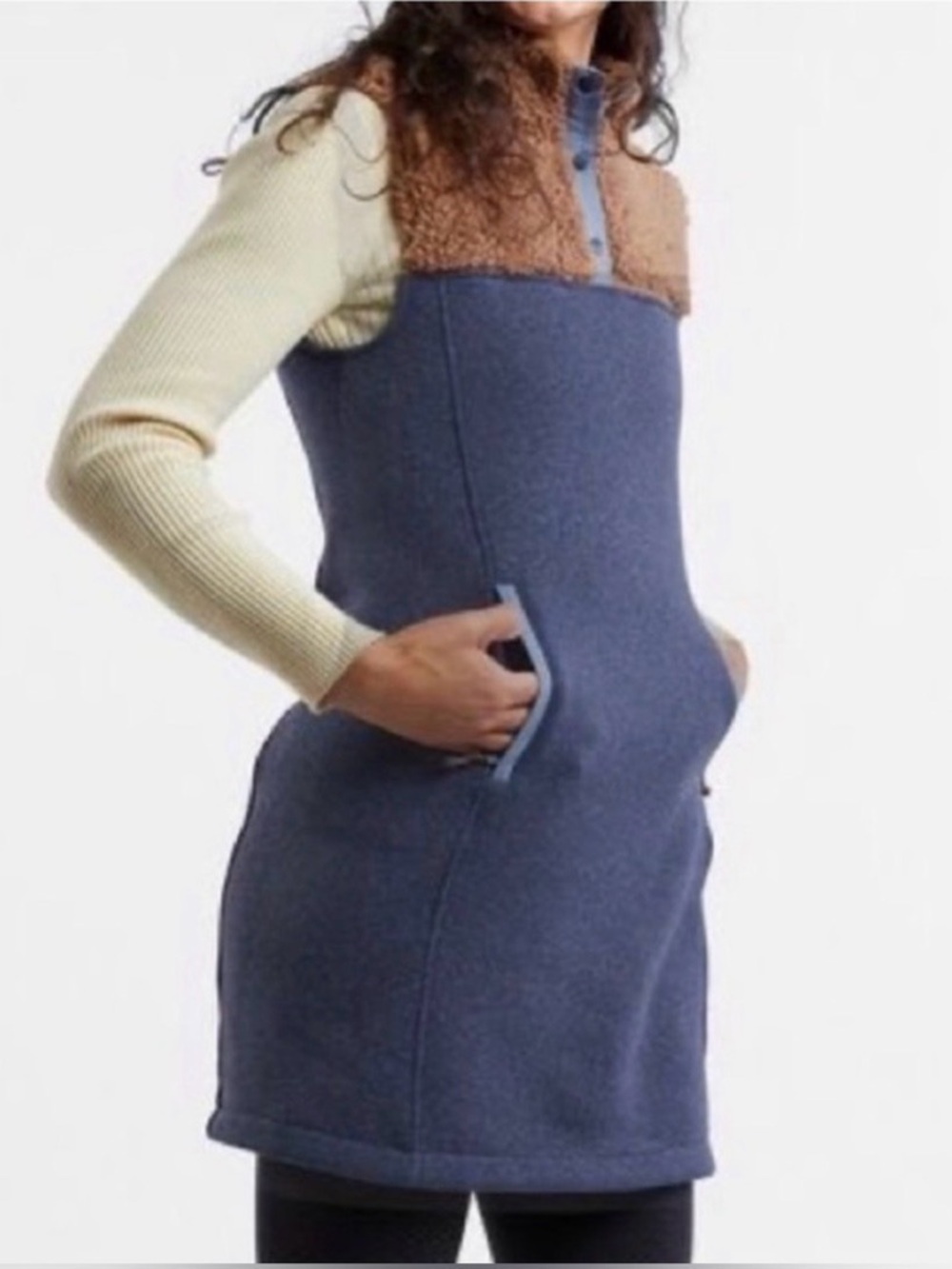 Title Nine Callitrix Fleece Sherpa Dress
